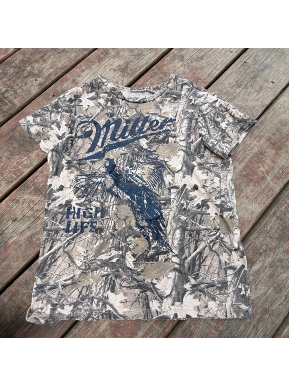 Miller High Life Camouflage Graphic Tee XXS